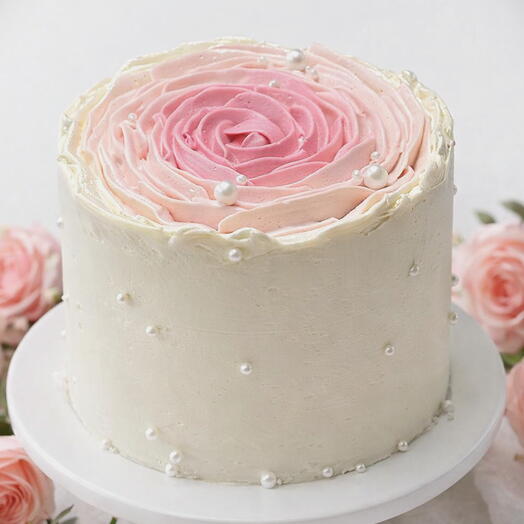 Blush Velvet Ganache Cake