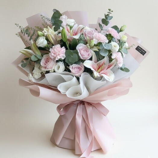 Bouquet Symphonie de lys et de roses