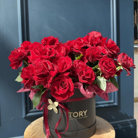 Rosas en una caja "Sutil insinuación"