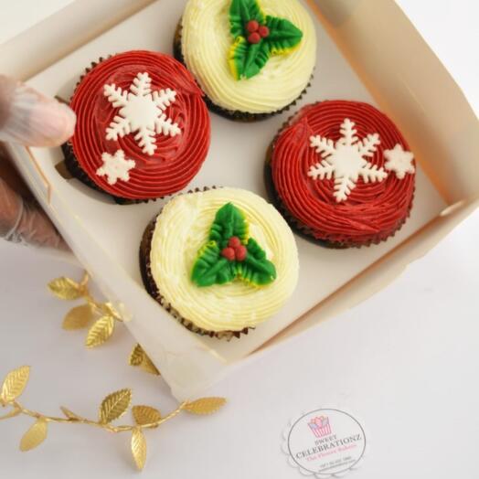 Christmas Cupcakes Red Delights