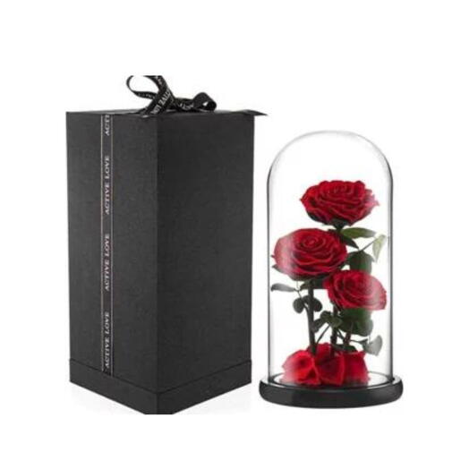 3 Flores Rojas Eternas