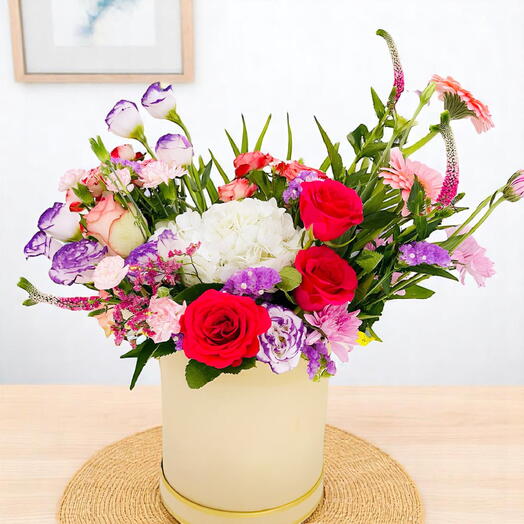 Mixed Flower Box Arrangement - Elegant Floral Display