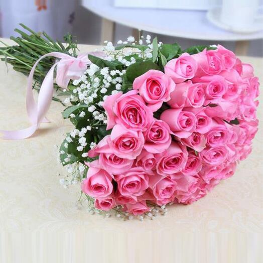 Потрясающий розовый букет