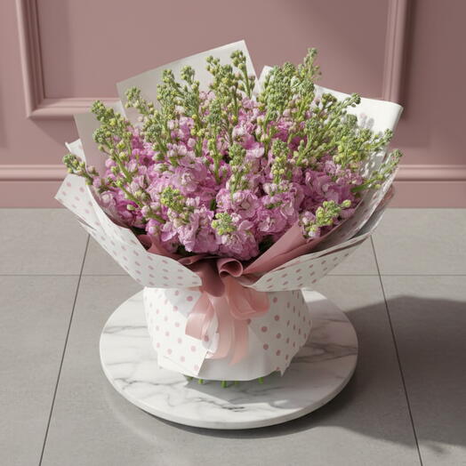 ramo de 51 matthiolas rosas