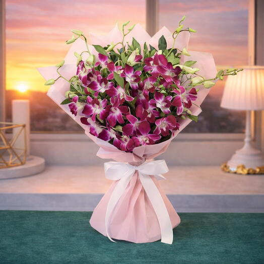 Purple Orchid Bouquet