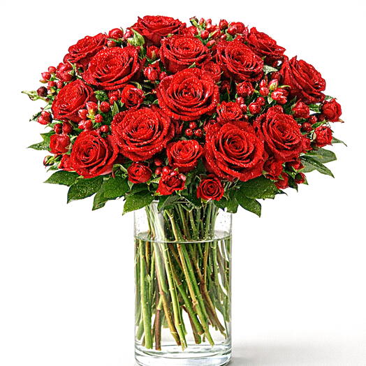 Crimson Elegance | Romantic Red Roses