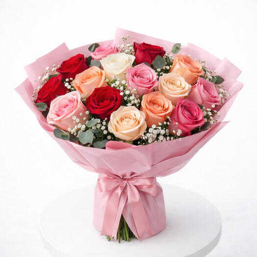 Ramo de Rosas Pastel