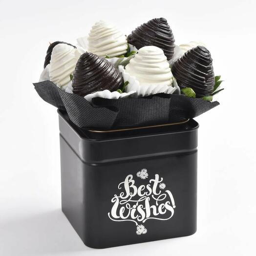 Best Wishes Strawberry Arrangement