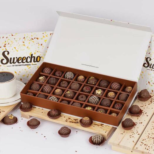 Chocolate Truffles and Bajios 32 Pcs By Sweecho