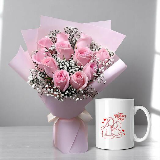 Mother s Day Pink Roses Combo