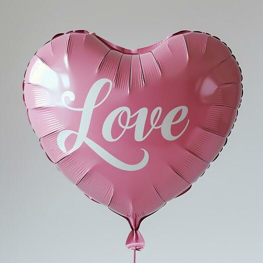 Pink Love Heart Balloon