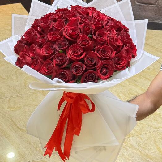 Bouquet of 60 Roses;