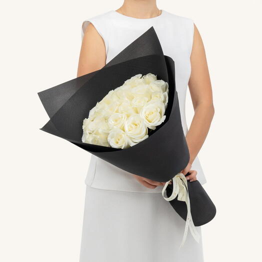 Букет белых роз
