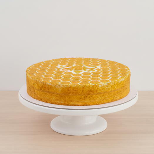 Классический медовый торт | 1 кг Нежные коржи со сметанным кремом | Сладкая традиция Дубая