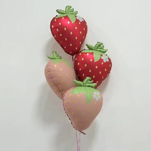 Strawberry balloons (4pic )