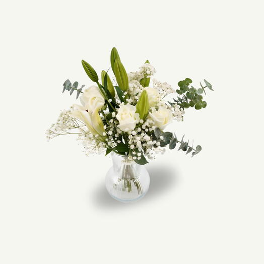 Композиция Вальс в прозрачной вазе