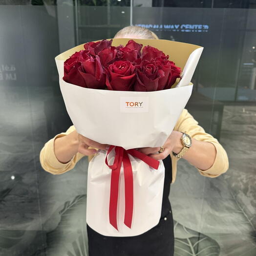 Ramo de 15 rosas rojas