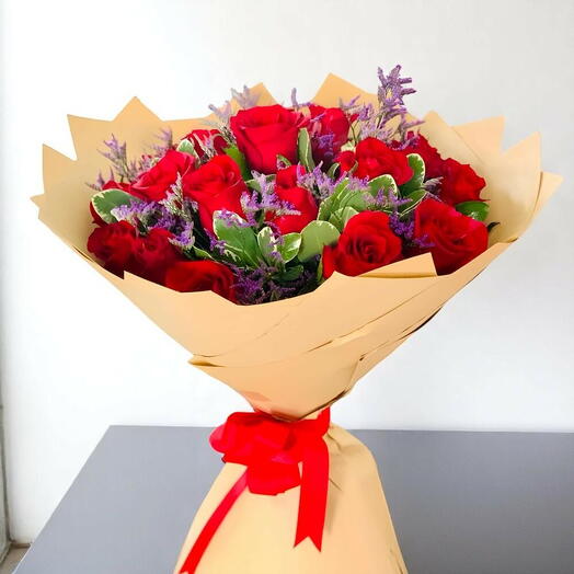 21 Red Rose flowers Bouquet