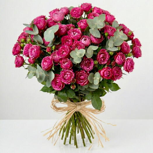 Peony Blush – 31 Pink Spray Rose Bunch