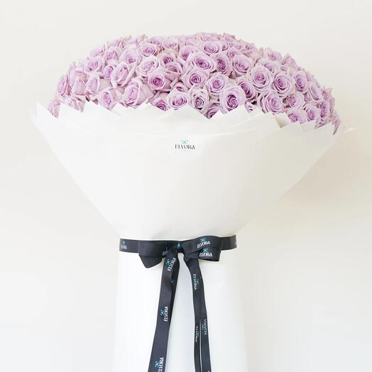 Букет фиолетовых роз Вельвет Блум