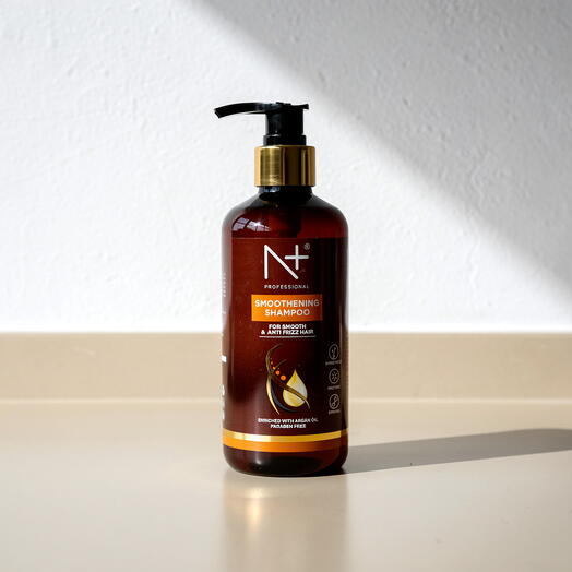 شامبو N+ للتنعيم، لشعر أملس مضاد للتجعد، غني بزيت الأرجان، خالٍ من البارابين