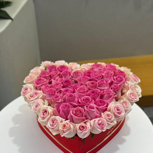 Розовое сердце