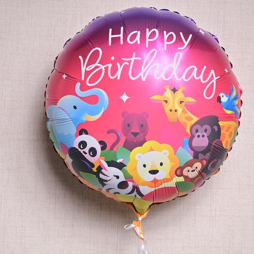 Jungle Happy Birthday Foil Balloon  6969