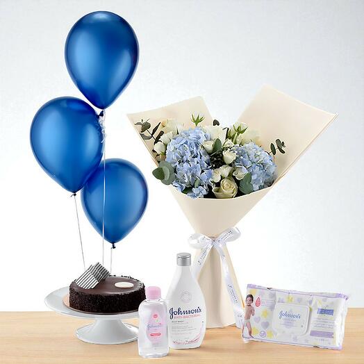 Голубое Блаженство Набор Радости Для Новорождённого