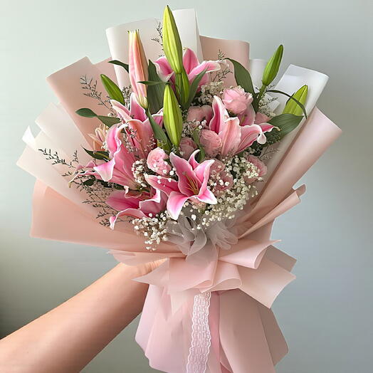 Rose Harmony Pink Lilies