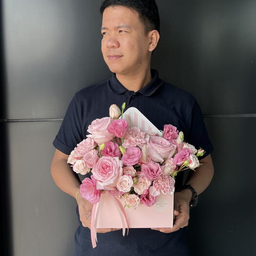 Secret Letter | Ohara Roses | Envelope Box Arrangement | Baby Roses