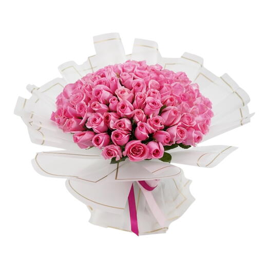 Majesté Rosée- 101 roses