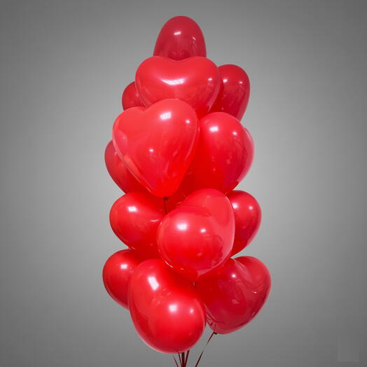 Фонтан шаров из латексных сердец(15)
