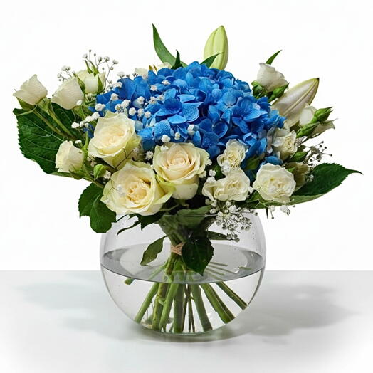 Ivory Serenity Floral Bowl