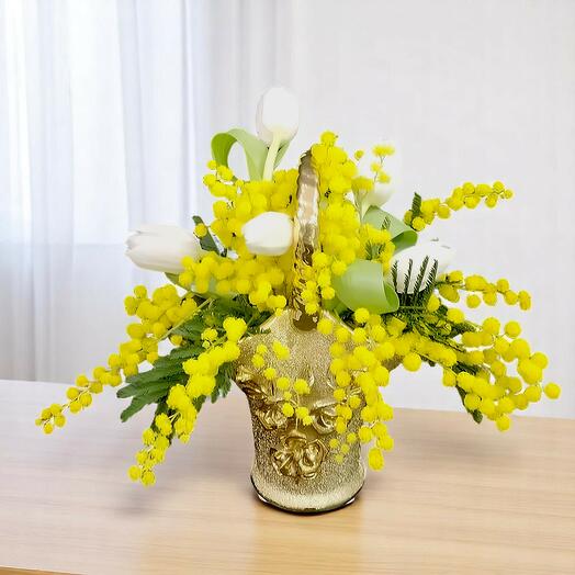 Mimosa vase