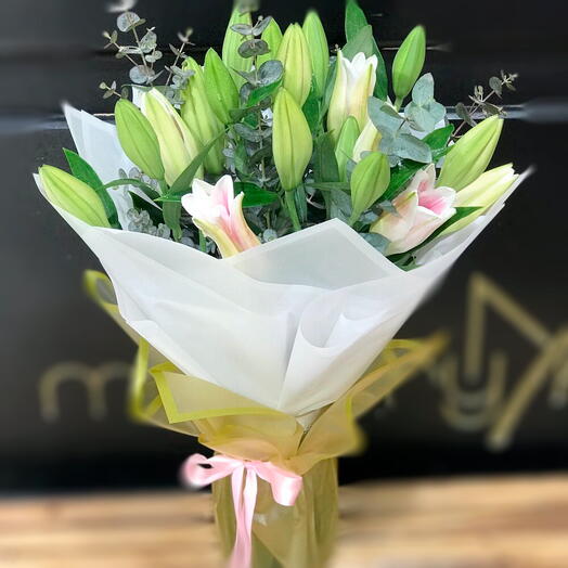 Vase Élégance Lys rose