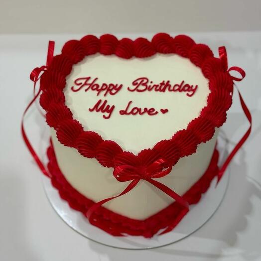 Birthday heart Cake
