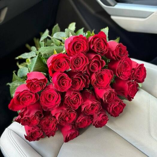 Эквадорская премиальная красная роза