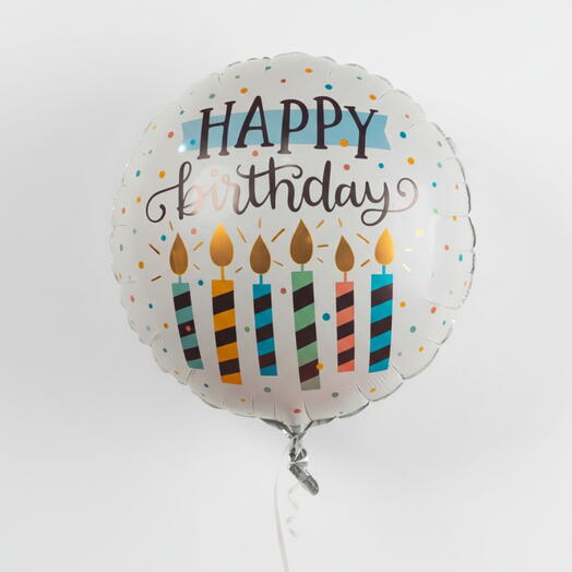 Birthday Cake Foil Balloon
