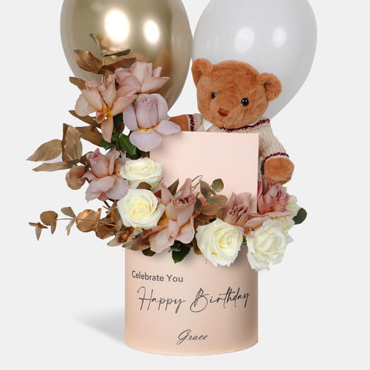 Joyful Birthday Medium (Teddy bear   Grace Truffles)