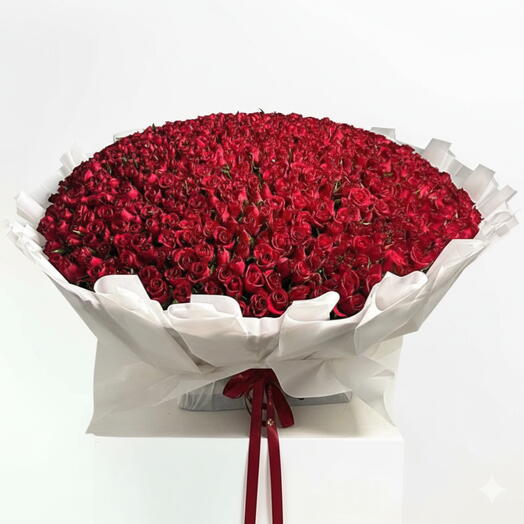 Bouquet de 700 roses rouges