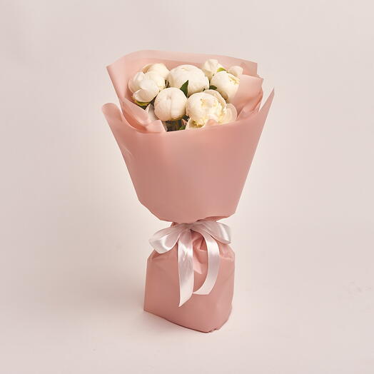 باقة زهور الفاوانيا البيضاء من جزيرة - 9