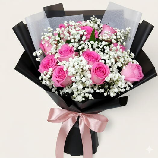 Букет «Розовый Лунный Свет»