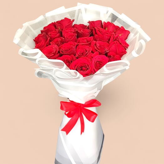 Букет роз «Истинная любовь» в форме сердца