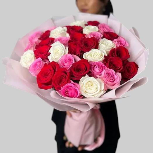 49 Mixed Roses Premium Bouquet