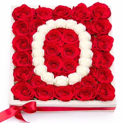 Фирменная роза буква O