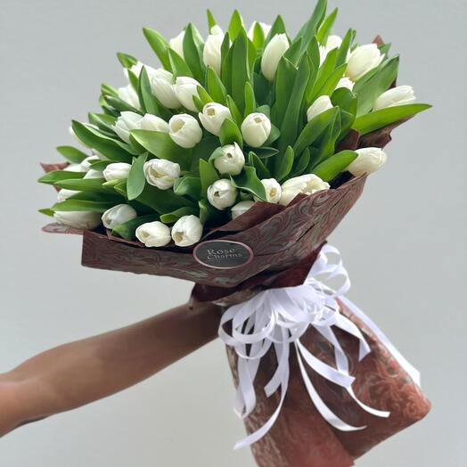 Белое тюльпановое чудо