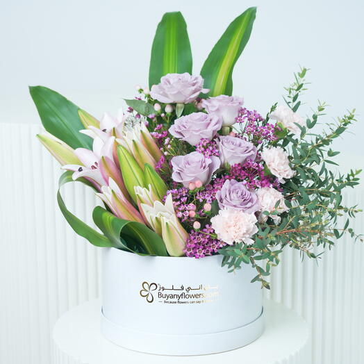 Lilac Blush Flower Box