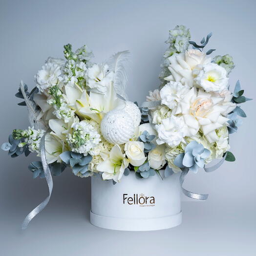 Премиальная цветочная коробка E-1401