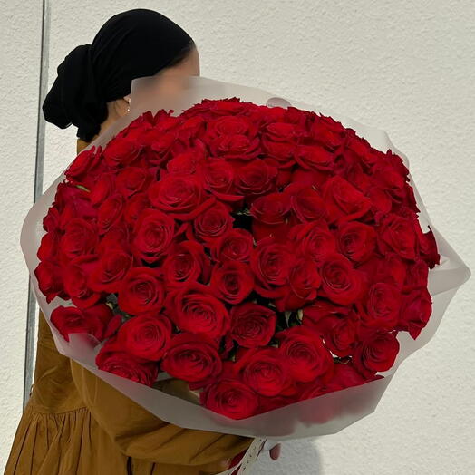 Букет из 50 красных роз
