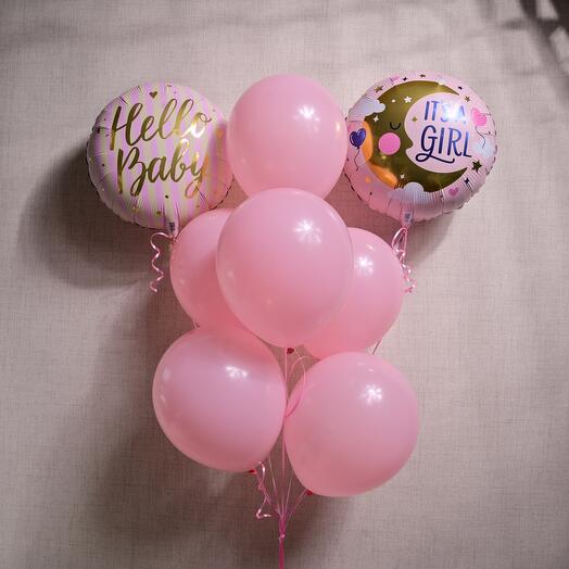 It s a Girl" and "Hello Baby" Balloon Set  6816